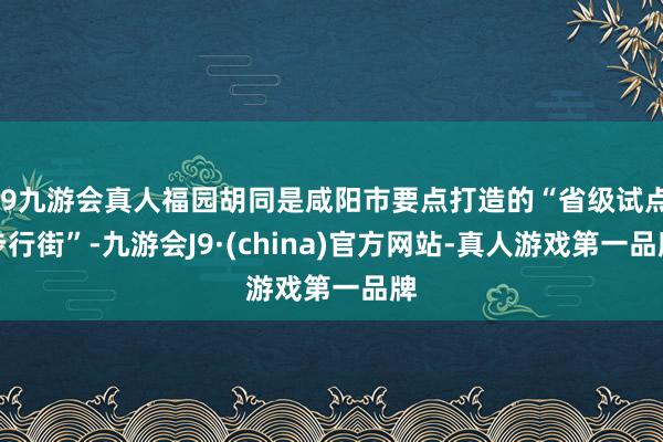 j9九游会真人福园胡同是咸阳市要点打造的“省级试点步行街”-九游会J9·(china)官方网站-真人游戏第一品牌