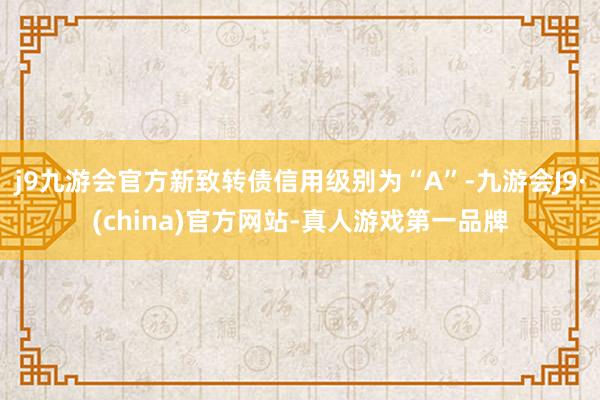 j9九游会官方新致转债信用级别为“A”-九游会J9·(china)官方网站-真人游戏第一品牌