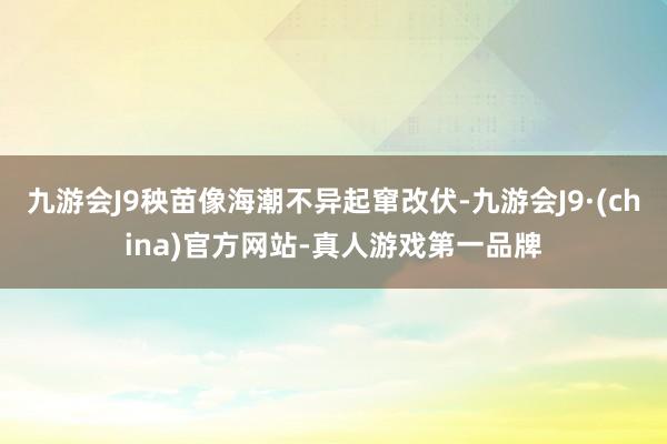 九游会J9秧苗像海潮不异起窜改伏-九游会J9·(china)官方网站-真人游戏第一品牌